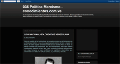 Desktop Screenshot of conocimientos-marxismo.blogspot.com