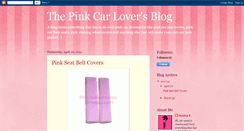 Desktop Screenshot of pink-car-seat-covers.blogspot.com