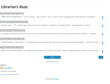 Tablet Screenshot of librariansmuse.blogspot.com