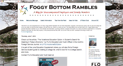 Desktop Screenshot of foggybottomrambles.blogspot.com