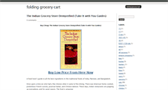 Desktop Screenshot of foldinggrocerycart.blogspot.com