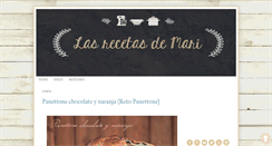 Desktop Screenshot of lasrecetasdemari.blogspot.com