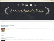 Tablet Screenshot of lasrecetasdemari.blogspot.com