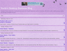 Tablet Screenshot of noelasdesktopbusinessblog.blogspot.com