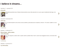 Tablet Screenshot of i-believe-in-dreams.blogspot.com