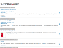 Tablet Screenshot of inevergouniversity.blogspot.com