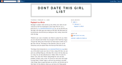 Desktop Screenshot of dontdatethisgirl.blogspot.com