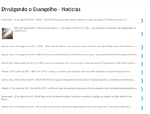 Tablet Screenshot of divulgandooevangelho-noticias.blogspot.com