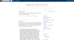 Desktop Screenshot of comedyandpolitics.blogspot.com