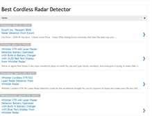 Tablet Screenshot of bestcordlessradardetector.blogspot.com