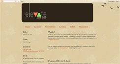 Desktop Screenshot of elevatestl.blogspot.com