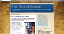 Desktop Screenshot of bluemoonoftanzania.blogspot.com