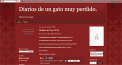 Desktop Screenshot of diariosdeungatomuyperdido.blogspot.com