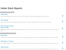 Tablet Screenshot of indianstockreports.blogspot.com