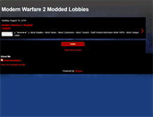 Tablet Screenshot of moddedlobbies4free.blogspot.com