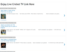 Tablet Screenshot of earthcricket.blogspot.com
