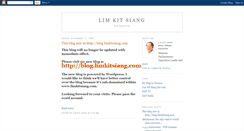 Desktop Screenshot of limkitsiang.blogspot.com