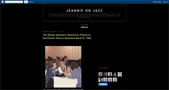 Desktop Screenshot of jeannieonjazz.blogspot.com
