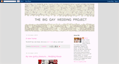 Desktop Screenshot of biggayweddingproject.blogspot.com