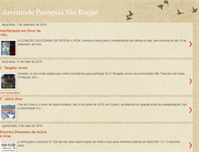 Tablet Screenshot of paroquiasaoroqueitape.blogspot.com