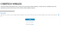 Tablet Screenshot of cybertechwireless.blogspot.com