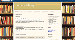 Desktop Screenshot of lorberglibrary.blogspot.com