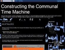 Tablet Screenshot of constructingthecommunaltimemachine.blogspot.com