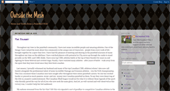 Desktop Screenshot of outsidethemesh.blogspot.com