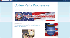 Desktop Screenshot of coffeepartyprogressive.blogspot.com