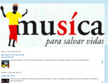 Tablet Screenshot of musicaparasalvarvidas.blogspot.com