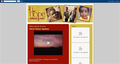 Desktop Screenshot of hopechildrenscenter.blogspot.com