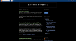 Desktop Screenshot of dmitryisnonsense.blogspot.com