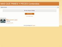 Tablet Screenshot of masquepanesypeces.blogspot.com