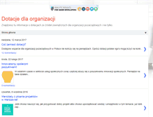 Tablet Screenshot of dotacjedlaorganizacji.blogspot.com