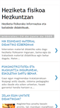 Mobile Screenshot of heziketafisikoahezkuntzan.blogspot.com