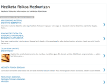 Tablet Screenshot of heziketafisikoahezkuntzan.blogspot.com