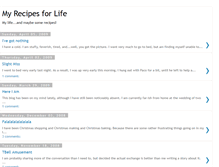 Tablet Screenshot of myrecipesforlife.blogspot.com