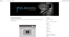 Desktop Screenshot of poleacademyphilippines.blogspot.com