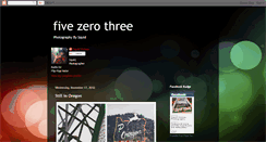 Desktop Screenshot of fivezerothree.blogspot.com