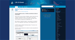 Desktop Screenshot of life24seven.blogspot.com
