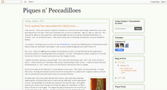 Desktop Screenshot of piquesnpecadilloes.blogspot.com