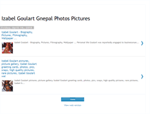 Tablet Screenshot of izabel-goulart-gnepal-photos-pictures.blogspot.com
