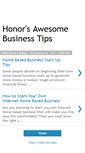 Mobile Screenshot of honorsawesomebusinesstips.blogspot.com
