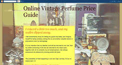 Desktop Screenshot of online-vintage-perfume.blogspot.com