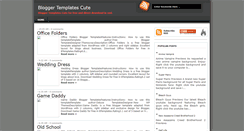 Desktop Screenshot of bloggertemplatescute.blogspot.com