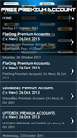 Mobile Screenshot of freepremiumaccounds.blogspot.com