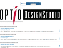 Tablet Screenshot of optiodesignstudio.blogspot.com