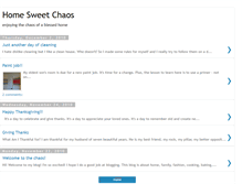 Tablet Screenshot of homesweetchaos.blogspot.com