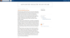 Desktop Screenshot of advhealthscam.blogspot.com