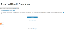 Tablet Screenshot of advhealthscam.blogspot.com